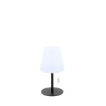 Lampe USB en métal noir abat-jour blanc 30cm