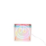 Cadre néon smile multicolore 15x15cm