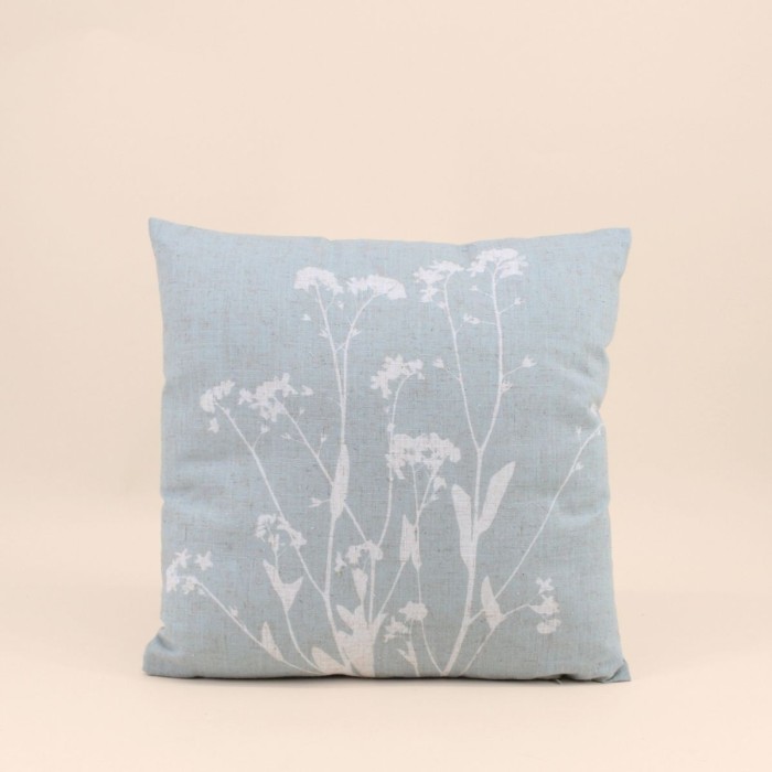 Coussin en lin nature vert 40x40 cm | Hashtag Déco