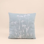 Coussin en lin nature vert 40x40 cm | Hashtag Déco