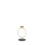 Bougeoir en métal doré 16cm