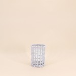 Photophore en rotin blanc 15cm élégant et naturel | Hashtag Déco