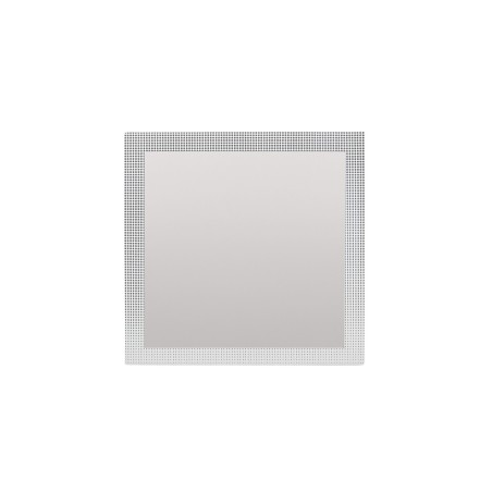 Miroir carré 20x20cm bois blanc élégant | Hashtag Déco