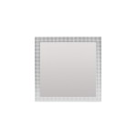 Miroir carré 20x20cm bois blanc élégant | Hashtag Déco