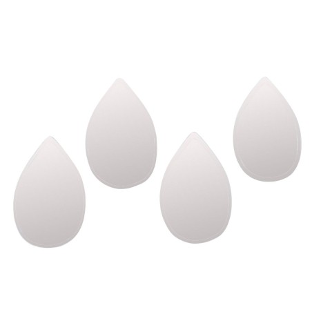 Lot de 4 miroirs gouttes en verre doré | Hashtag Déco