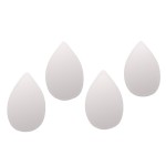 Lot de 4 miroirs gouttes en verre doré | Hashtag Déco