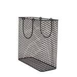 Panier porte magazine en métal noir élégant | Hashtag Déco
