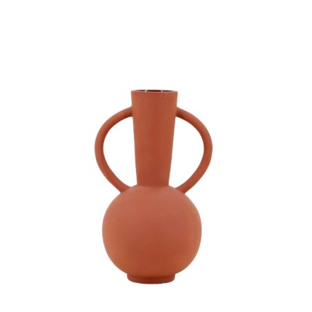 Vase double anses en céramique blanc 29cm | Hashtag Déco