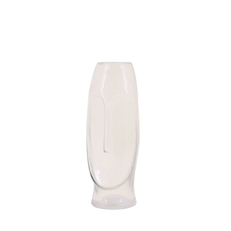 Vase visage en verre transparent 24cm | Hashtag Déco
