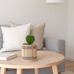 Lot de 3 cache-pots bambou rayé naturel | Hashtag Déco