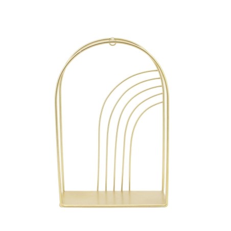 Étagère murale arche métal doré 30x20cm | Hashtag Déco