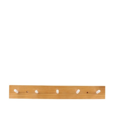 Patère 5 têtes bois naturel 48cm | Hashtag Déco