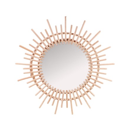 Miroir soleil en rotin naturel 58cm | Hashtag Déco
