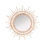 Miroir soleil en rotin naturel 58cm | Hashtag Déco