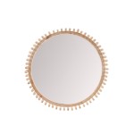 Miroir rond bois naturel 45cm | Hashtag Déco