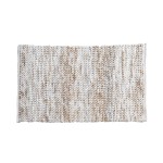 Tapis tufté beige 140x80cm en laine | Hashtag Déco