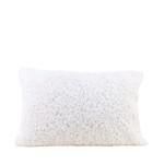 Coussin fausse fourrure blanc 40x60cm | Hashtag Déco