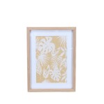 Cadre fleuris en rotin naturel 40x30cm | Hashtag Déco