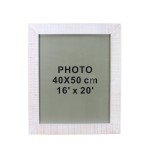 Cadre photo bois blanc 52x62cm, élégant et naturel | Hashtag Déco