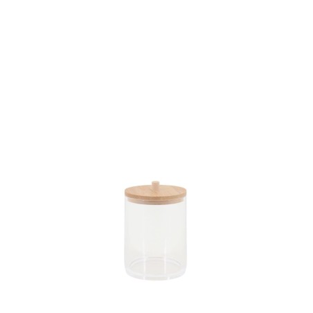 Boite à cosmétiques ronde bois naturel 11,5cm | Hashtag Déco