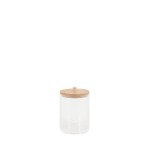 Boite à cosmétiques ronde bois naturel 11,5cm | Hashtag Déco