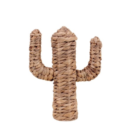 Cactus en fibres naturelles beige 35cm | Hashtag Déco
