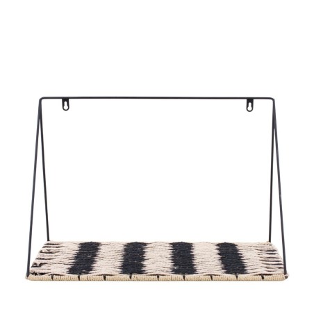 Etagere murale fibres naturelles beige 40x18x26cm | Hashtag Déco