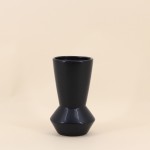 Vase géométrique bleu dolomite 20cm | Hashtag Déco