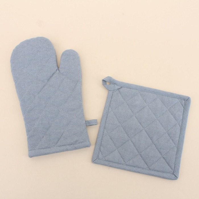 Set gant + manique 100% coton