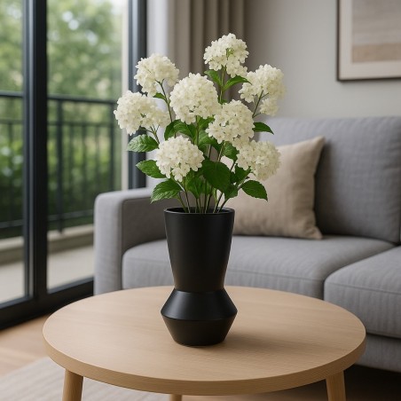 Vase géométrique bleu dolomite 20cm | Hashtag Déco