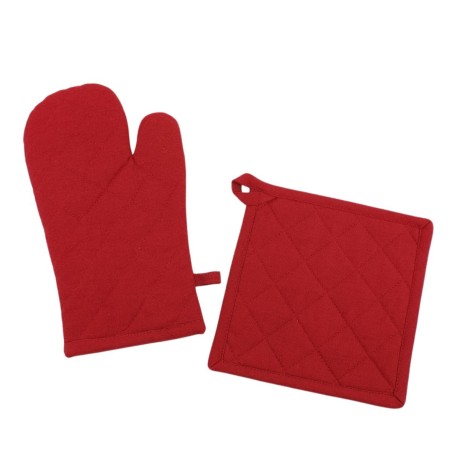 Set gant + manique 100% coton