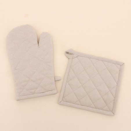 Set gant + manique 100% coton