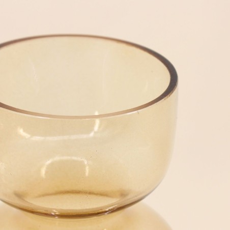 Vase design en verre doré 26,5cm | Hashtag Déco