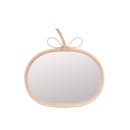 Miroir pomme rotin naturel 42x42cm | Hashtag Déco