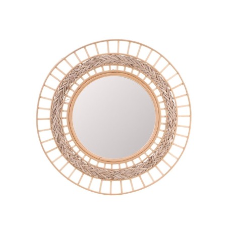 Miroir rond en rotin naturel 50cm dia | Hashtag Déco