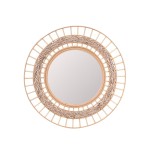 Miroir rond en rotin naturel 50cm dia | Hashtag Déco