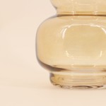 Vase design en verre doré 26,5cm | Hashtag Déco