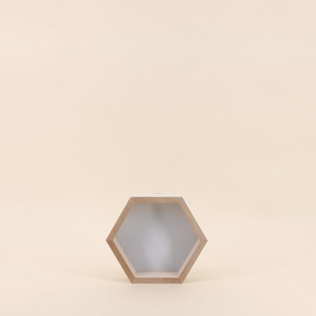 Set de 3 étagères bois hexagonales | Hashtag Déco