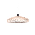 Suspension ronde en corde beige 45cm | Hashtag Déco