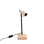Lampe de bureau métal et bois 32cm | Hashtag Déco