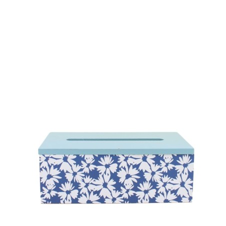 Boite à mouchoirs bois motifs fleuris colorés | Hashtag Déco