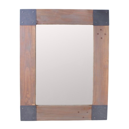 Miroir bois métal 53x67cm style moderne | Hashtag Déco
