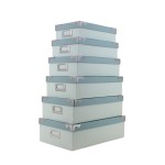 Set de 6 boites en bois blanches élégantes | Hashtag Déco