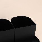 Set de 3 cache-pots en céramique beige 49cm | Hashtag Déco
