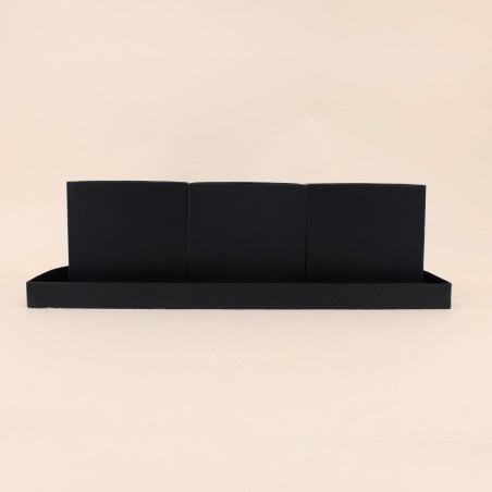 Set de 3 cache-pots en céramique beige 49cm | Hashtag Déco