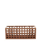 Boite rangement bureau bois 24cm naturel | Hashtag Déco