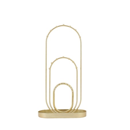 Porte bijoux métal doré 30cm élégant | Hashtag Déco