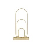 Porte bijoux métal doré 30cm élégant | Hashtag Déco
