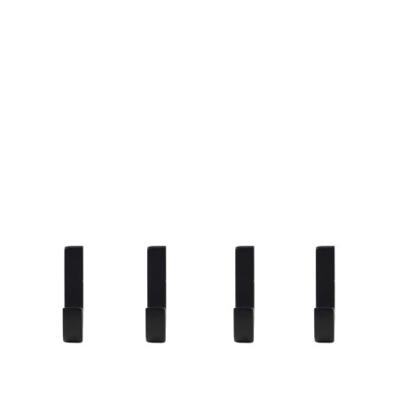 Lot de 4 patères minimalistes bois noires | Hashtag Déco