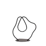 Porte bijoux design métal noir 20cm | Hashtag Déco